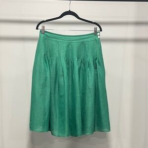 Banana Republic Emerald Green Circle Skirt with Side Buttons